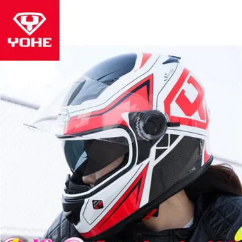 2017 Summer New YOHE Double lens Full Face Motorcycle helmet YH-970 Motocross motorbike helmets made of ABS/ PC size M L XL XXL
2017 Summer New YOHE Double lens Full Face Motorcycle helmet YH-970 Motocross motorbike helmets made of ABS/ PC size M L XL XXL