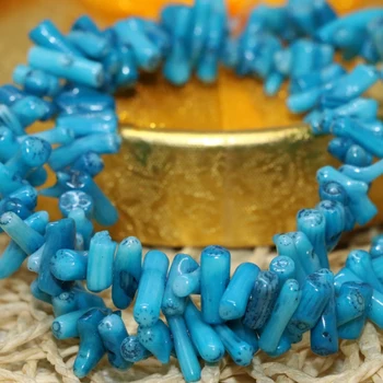 Fashion blue coral stone beads irregular 5-7mm nugget branch gravel chips beads for jewelrymaking loose beads 15inch B587 
Fashion blue coral stone beads irregular 5-7mm nugget branch gravel chips beads for jewelrymaking loose beads 15inch B587