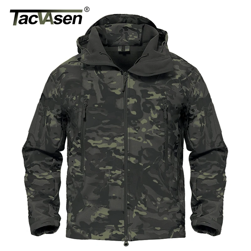 TACVASEN Army Camouflage Men Jacket Coat Black CP Military Tactical Jacket Winter Hunt Waterproof Soft Shell Jacket TD-ADL-001
TACVASEN Army Camouflage Men Jacket Coat Black CP Military Tactical Jacket Winter Hunt Waterproof Soft Shell Jacket TD-ADL-001