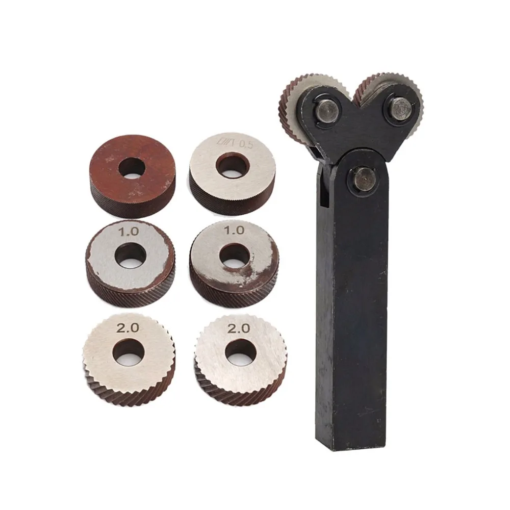 ANENG 7pcs Knurling Tool 0.5 1 2mm Diagonal Dual Wheel Linear Knurl Set Lathe Machine
ANENG 7pcs Knurling Tool 0.5 1 2mm Diagonal Dual Wheel Linear Knurl Set Lathe Machine