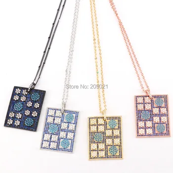 5Pcs Black Gold Rose Gold Color Fashion CZ Pave Rectangle Pendant Necklace for Women Men Jewelry
5Pcs Black Gold Rose Gold Color Fashion CZ Pave Rectangle Pendant Necklace for Women Men Jewelry