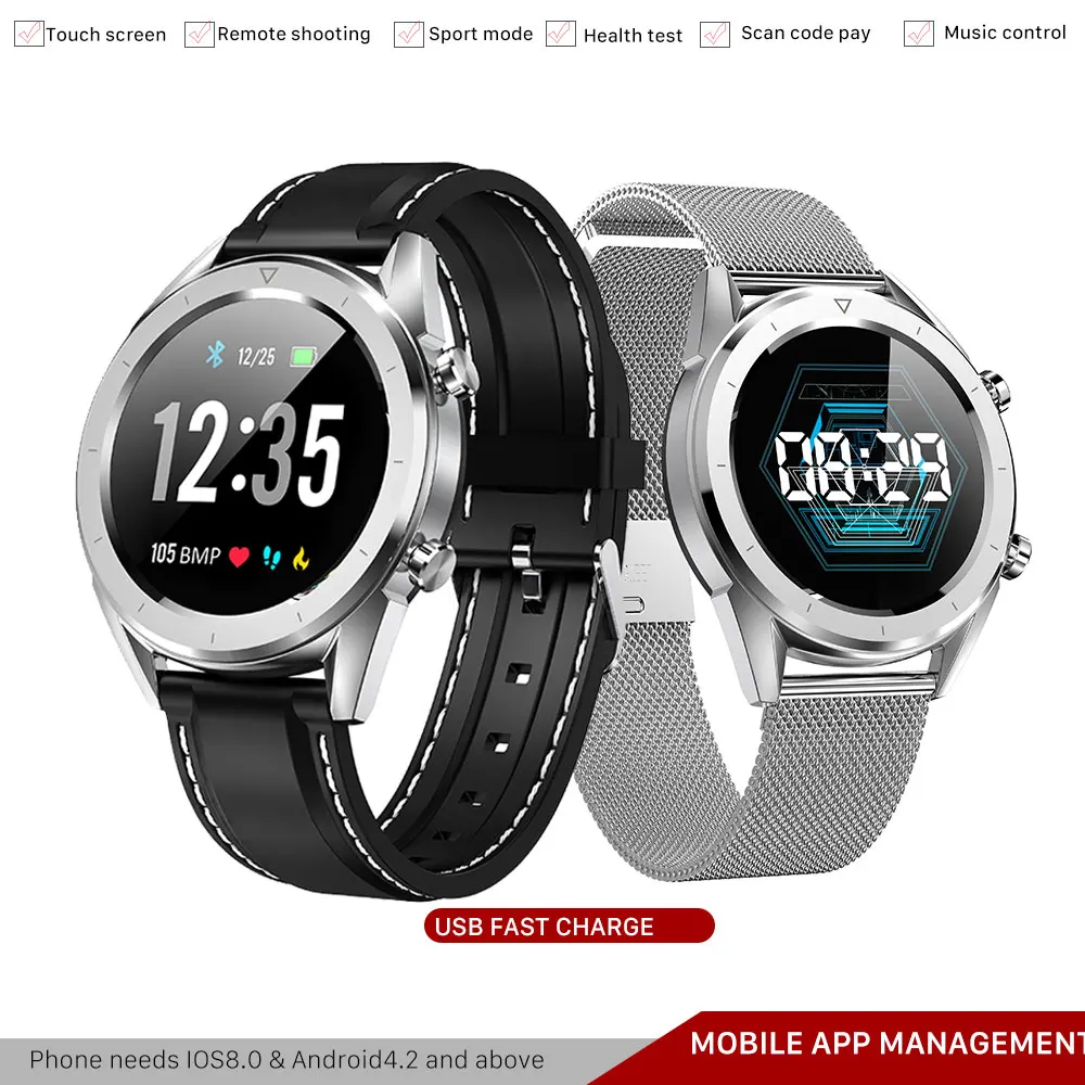 2019 Men Smart Watch Bluetooth Waterproof Touch Screen Sport Health Smartwatch ECG Heart Rate Monitor Fitness Tracker Wristband
2019 Men Smart Watch Bluetooth Waterproof Touch Screen Sport Health Smartwatch ECG Heart Rate Monitor Fitness Tracker Wristband
