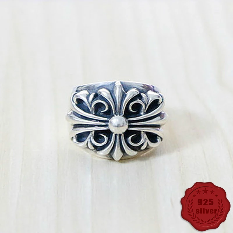 100% 925 sterling silver ring domineering hip hop cross creative personality punk rock street dance style exquisite personality
100% 925 sterling silver ring domineering hip hop cross creative personality punk rock street dance style exquisite personality