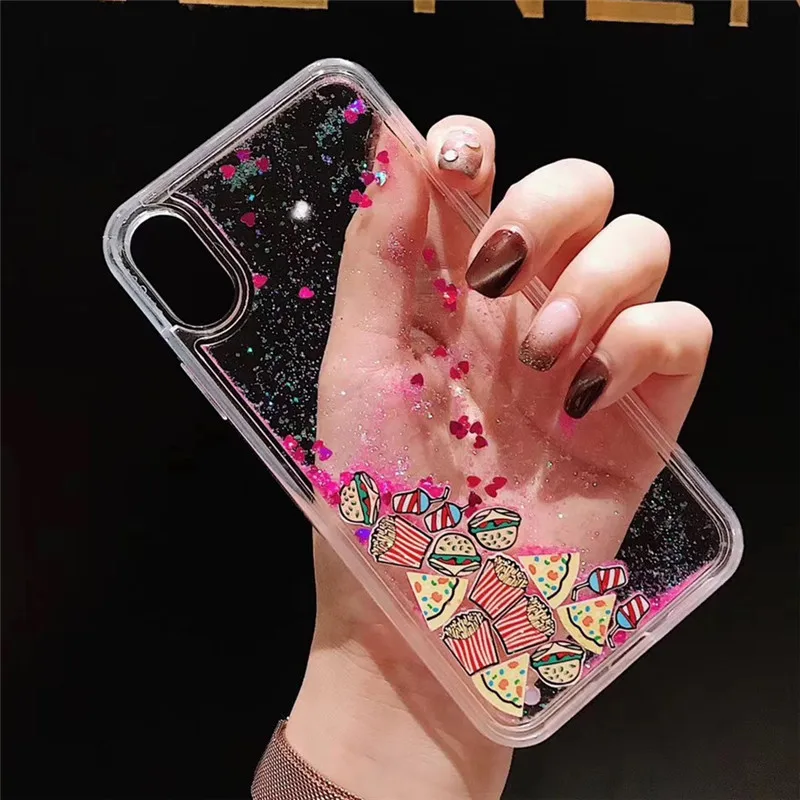 Bling Glitter Quicksand Heart love food Phone Cases For iPhone 6 6S Plus back Cover For iPhone X 7 6 6S 7 plus 8 Plus Case
Bling Glitter Quicksand Heart love food Phone Cases For iPhone 6 6S Plus back Cover For iPhone X 7 6 6S 7 plus 8 Plus Case