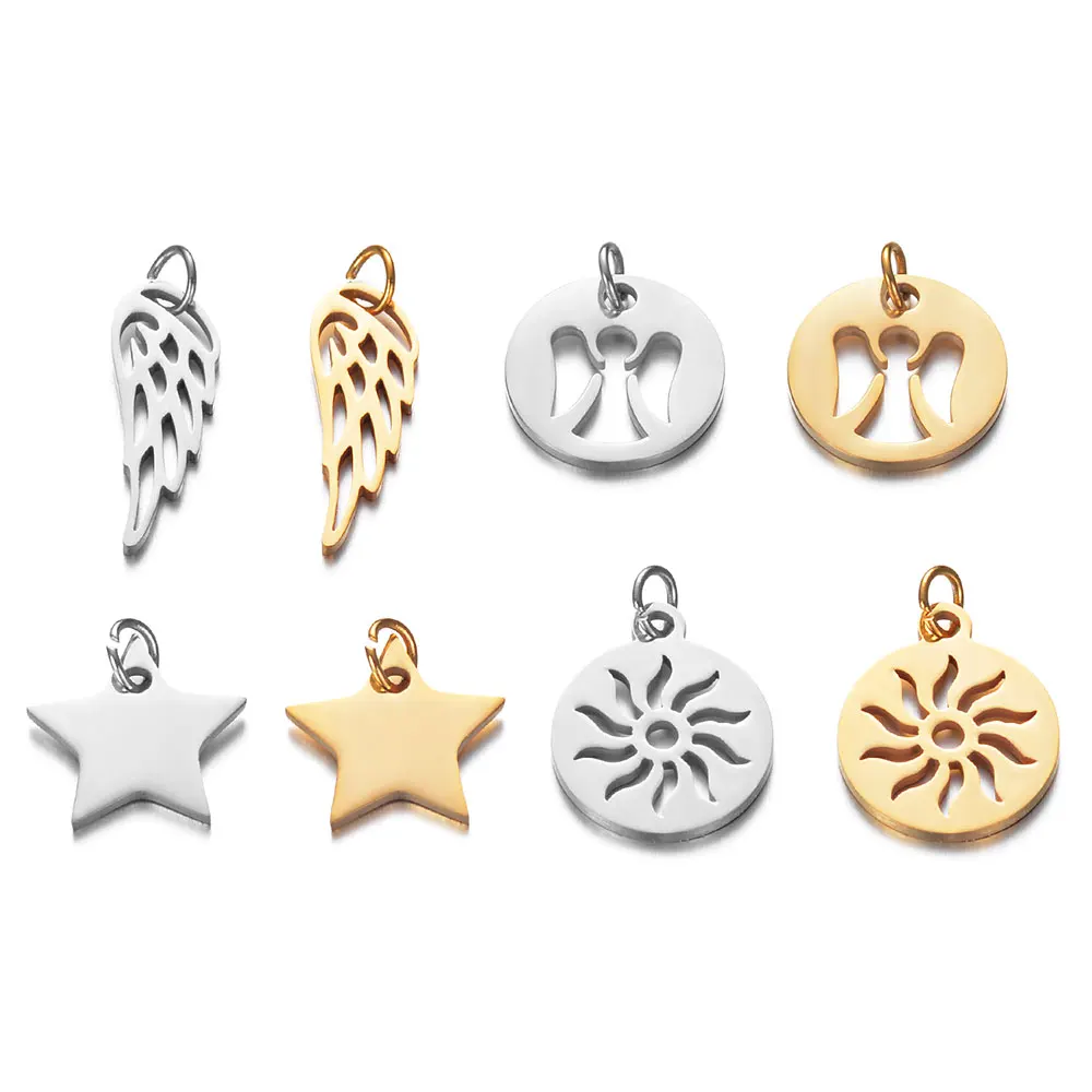 High Polished Stainless Steel Plated Pattern Charm Pendants for DIY Necklace Bracelet Jewelry Making
High Polished Stainless Steel Plated Pattern Charm Pendants for DIY Necklace Bracelet Jewelry Making