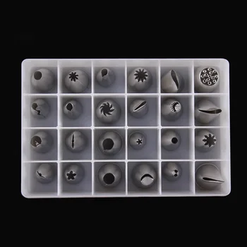 24pcs Icing Piping Nozzles Pastry Tips With Box Cake Sugarcraft Decorating Tools Cake Tip Sets Fondant Accessories
24pcs Icing Piping Nozzles Pastry Tips With Box Cake Sugarcraft Decorating Tools Cake Tip Sets Fondant Accessories