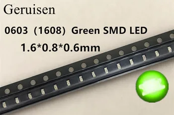 16000pcs SMD 0603 led Super Bright green Water Clear LED Light Diode 0603 smd led Green diodes 1.6*0.8*0.4mm
16000pcs SMD 0603 led Super Bright green Water Clear LED Light Diode 0603 smd led Green diodes 1.6*0.8*0.4mm