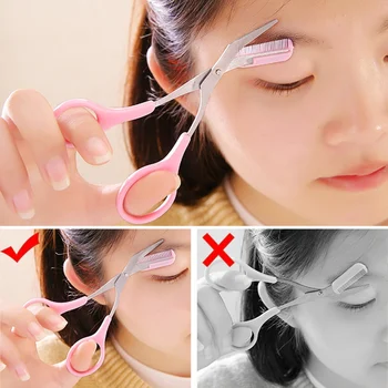 Stainless Steel Eyebrow Shaping Cut Scissors Comb Hair Remover Shaver Makeup Tools Hair Grooming Removal
Stainless Steel Eyebrow Shaping Cut Scissors Comb Hair Remover Shaver Makeup Tools Hair Grooming Removal