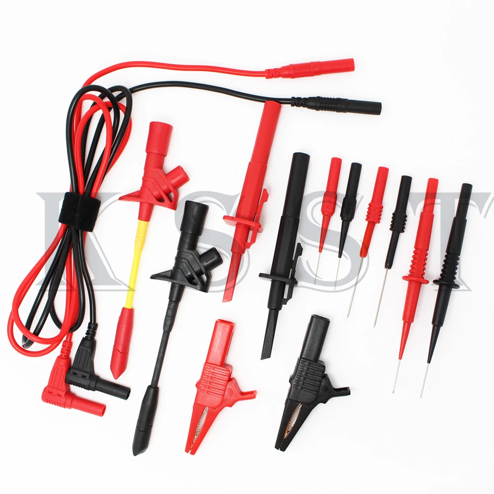 DMM07A Multimeter test kit Accessories Test probe hook + alligator clip 7pair/sets
DMM07A Multimeter test kit Accessories Test probe hook + alligator clip 7pair/sets