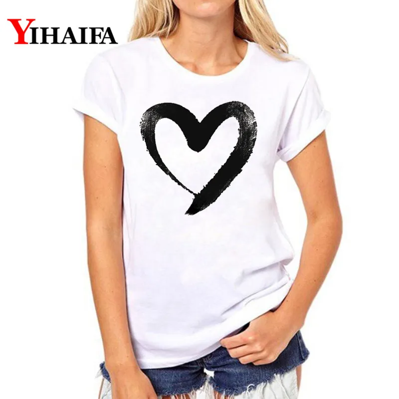 Shirts women 2019 Summer Lovers T-Shirt Lady Casual White Tops Women T Shirts Love Heart Print Tshirt Female streetwear
Shirts women 2019 Summer Lovers T-Shirt Lady Casual White Tops Women T Shirts Love Heart Print Tshirt Female streetwear