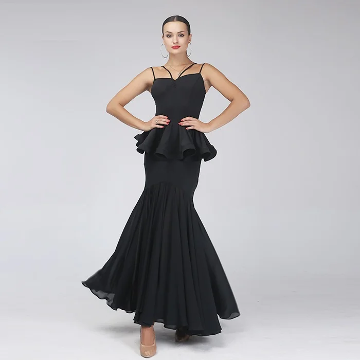 black modern dance dress standard ballroom dress dance wear ballroom dance competition dresses fringe waltz dress flamenco
black modern dance dress standard ballroom dress dance wear ballroom dance competition dresses fringe waltz dress flamenco