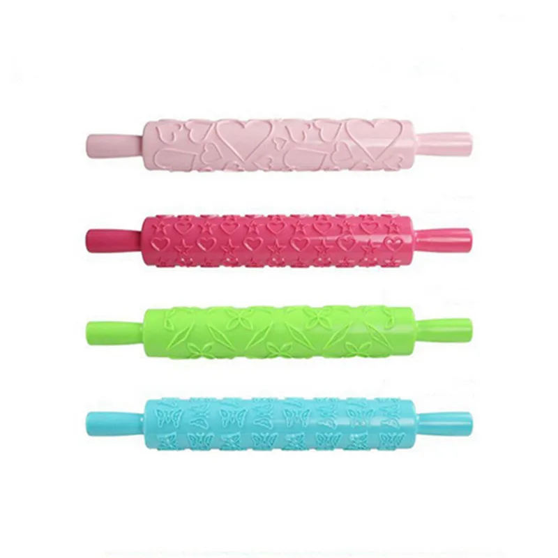 1PCS Plastic Pattern Heart and flower Rolling Pin Cake Embossing Roller Sugarcraft Decorating Rolling Pin DIY Baking Tools
1PCS Plastic Pattern Heart and flower Rolling Pin Cake Embossing Roller Sugarcraft Decorating Rolling Pin DIY Baking Tools