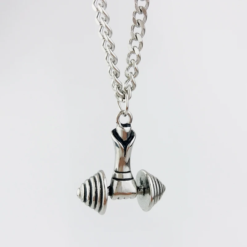 Dumbbell Pendant Necklace Bodybuilding Fitness Gym Barbell Necklace Men's and Women's Sports Jewelry Direct
Dumbbell Pendant Necklace Bodybuilding Fitness Gym Barbell Necklace Men's and Women's Sports Jewelry Direct