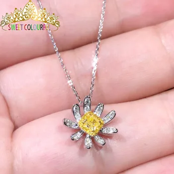 1 Carat ct Wedding yellow Moissanite Diamond Necklace 18K 750 White Gold D color VVS H007 with a certificate
1 Carat ct Wedding yellow Moissanite Diamond Necklace 18K 750 White Gold D color VVS H007 with a certificate