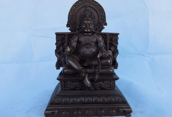 Collectible bronze lion statue S1017 Tibet Buddhism Temple Copper Bronze God of wealth Yellow Jambhala Buddha Statue (B0328)
Collectible bronze lion statue S1017 Tibet Buddhism Temple Copper Bronze God of wealth Yellow Jambhala Buddha Statue (B0328)