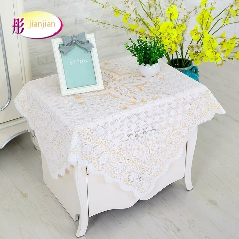Square Hollow Lace Tablecloth TV Set Refrigerator Square Towel Coffee Table Cover Cloth Christmas Wedding Decoration Tapete
Square Hollow Lace Tablecloth TV Set Refrigerator Square Towel Coffee Table Cover Cloth Christmas Wedding Decoration Tapete