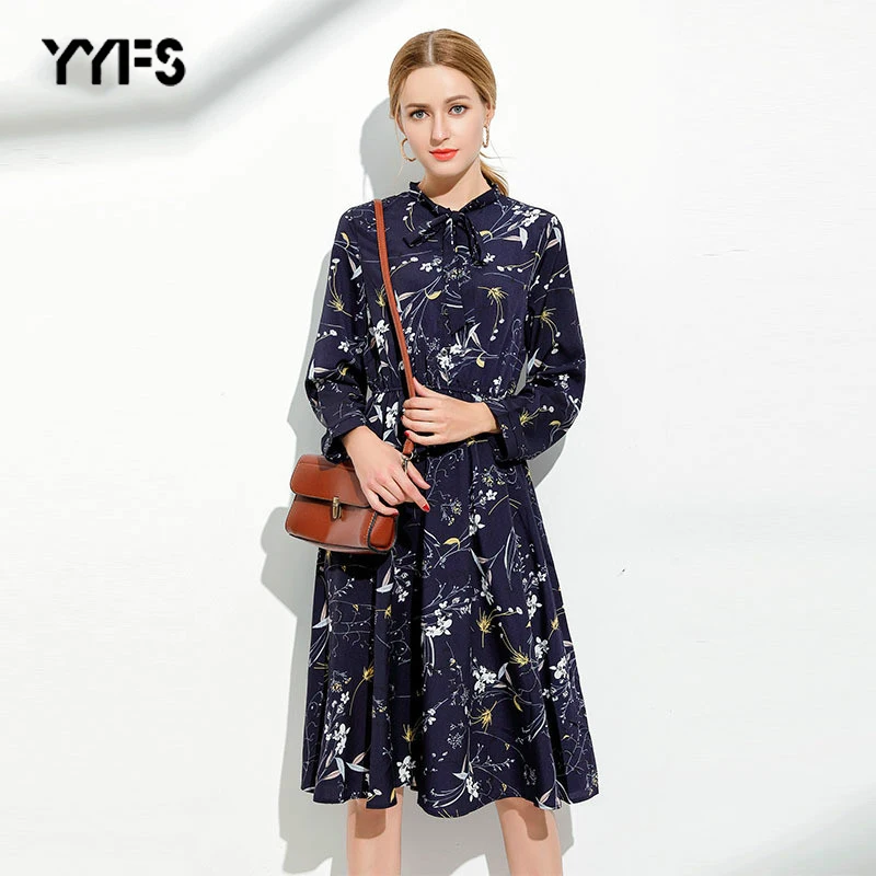 YYFS 2019 Spring Summer Dress women Casual Floral Printing dress Plus Size 5XL long Sleeve Knee-Length maxi dress vestidos
YYFS 2019 Spring Summer Dress women Casual Floral Printing dress Plus Size 5XL long Sleeve Knee-Length maxi dress vestidos