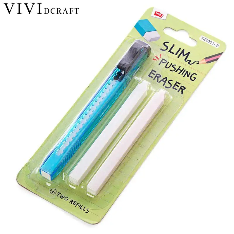 Vividcraft 1pc School Supplies Novelty Eraser Pencils Scalable Refills Cute Eraser with 2 Refills Creative Knife Shape Eraser
Vividcraft 1pc School Supplies Novelty Eraser Pencils Scalable Refills Cute Eraser with 2 Refills Creative Knife Shape Eraser