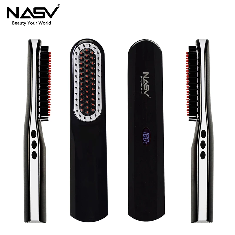 Cordless USB Hair Straightener Brush Rechargeable Battery LCD Portable Electric Straight MINI Hair Comb Styling Tools
Cordless USB Hair Straightener Brush Rechargeable Battery LCD Portable Electric Straight MINI Hair Comb Styling Tools