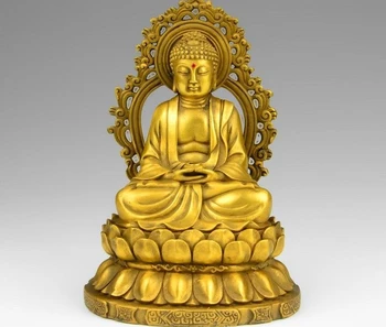 6 Tibet Buddhism Brass Copper Vairocana Rulai Tathagata Sakyamuni Buddha Statue 
6 Tibet Buddhism Brass Copper Vairocana Rulai Tathagata Sakyamuni Buddha Statue