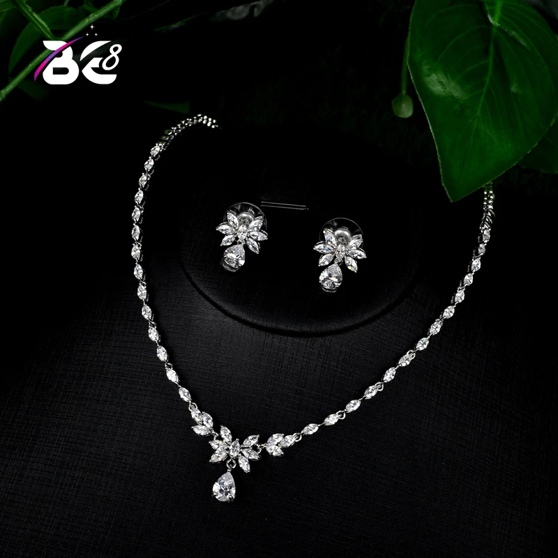Be 8 New Wedding Costume Accessories Cubic Zircon Crystal Bridal Earrings and Rhinestone Necklace Jewelry Sets for Brides S103
Be 8 New Wedding Costume Accessories Cubic Zircon Crystal Bridal Earrings and Rhinestone Necklace Jewelry Sets for Brides S103