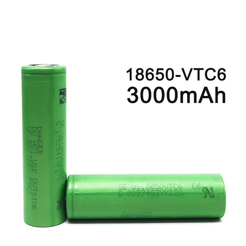 100% Original for SONY US18650 VTC6 3000mAh 30A rechargeable Li-ion battery for E-cigarette Power Bank flashlight 18650 battery
100% Original for SONY US18650 VTC6 3000mAh 30A rechargeable Li-ion battery for E-cigarette Power Bank flashlight 18650 battery