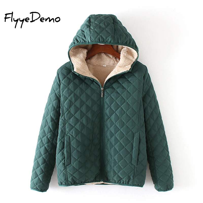 2019 Women Parkas Basic Jackets Female Winter Warm Velvet Lamb hooded Coats Cotton Winter Jacket Womens Outwear Coat
2019 Women Parkas Basic Jackets Female Winter Warm Velvet Lamb hooded Coats Cotton Winter Jacket Womens Outwear Coat