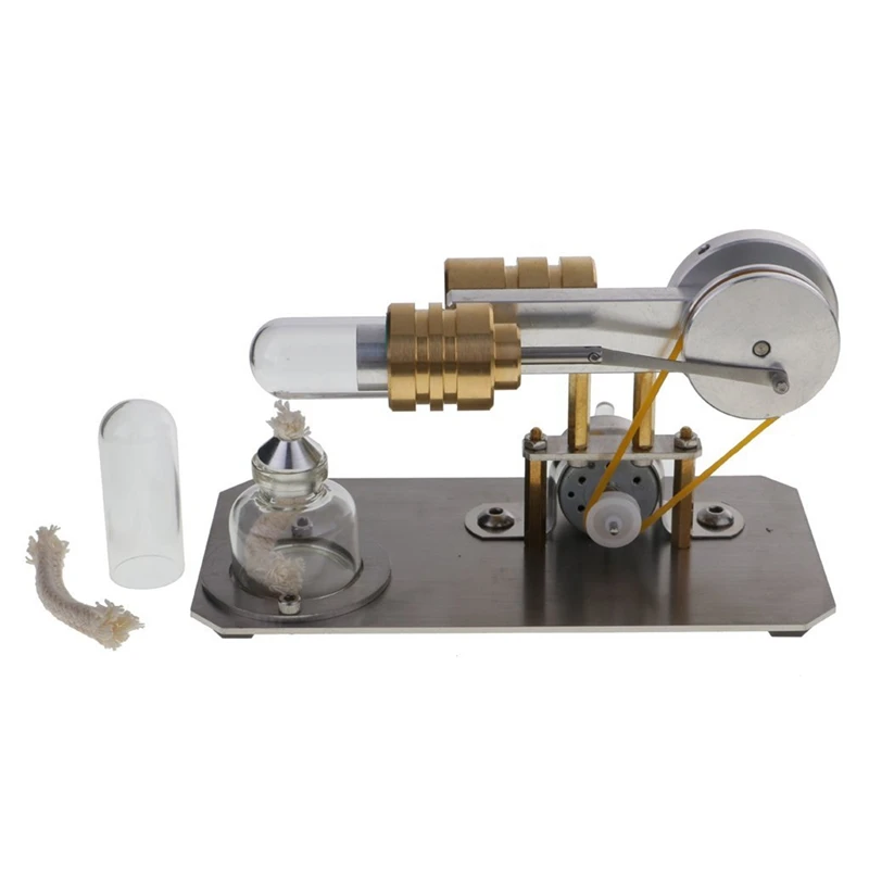 THGS Hot Air Stirling Engine Motor Model Electricity Generator Metal Base Science Educational Toy Educational Model
THGS Hot Air Stirling Engine Motor Model Electricity Generator Metal Base Science Educational Toy Educational Model