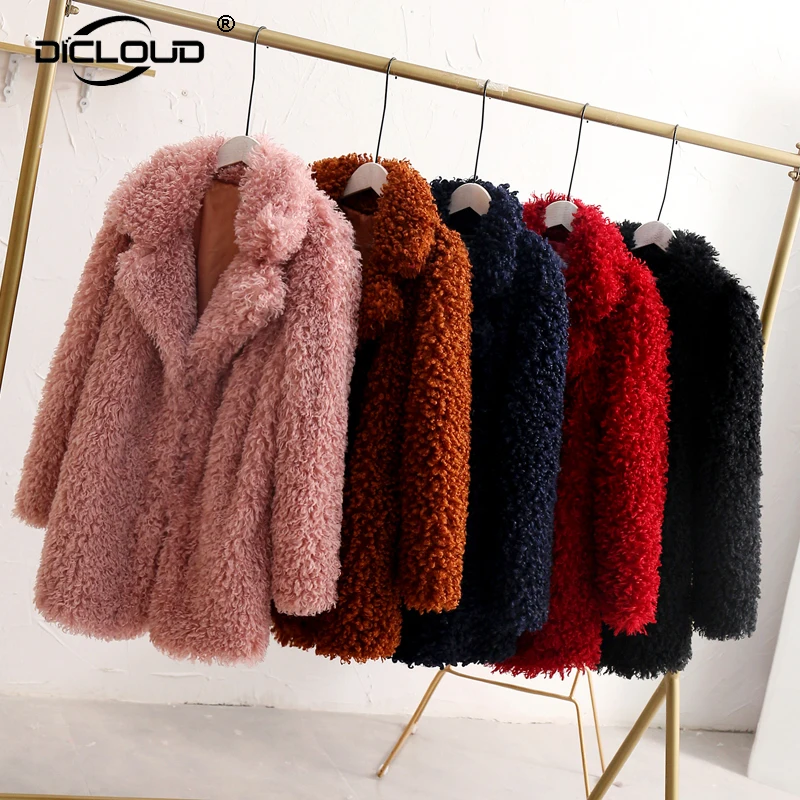 2018 Winter Thick Faux Fur Coat Women Fluffy Pink Teddy Outfit Jacket Streetwear Warm Furry Overcoat Shaggy Outerwear Femme
2018 Winter Thick Faux Fur Coat Women Fluffy Pink Teddy Outfit Jacket Streetwear Warm Furry Overcoat Shaggy Outerwear Femme