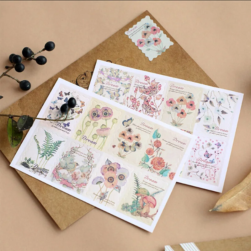 3 sheets/lot vintage flower stamp paper sticker package DIY diary decoration sticker album scrapbooking
3 sheets/lot vintage flower stamp paper sticker package DIY diary decoration sticker album scrapbooking