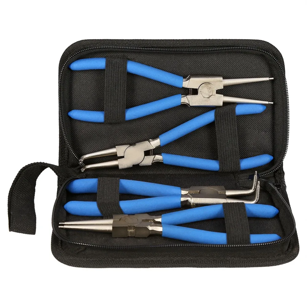 4PCS/Lot Internal Professional External Straight Bent Circlip Snap Ring Pliers Tools Accessory Set 7inch
4PCS/Lot Internal Professional External Straight Bent Circlip Snap Ring Pliers Tools Accessory Set 7inch