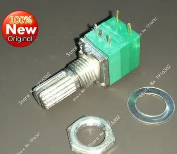 10pcs/lot 5 foot RV097NS B100K with switch 100K single coupling potentiometer audio power amplifier handle 15mm
10pcs/lot 5 foot RV097NS B100K with switch 100K single coupling potentiometer audio power amplifier handle 15mm