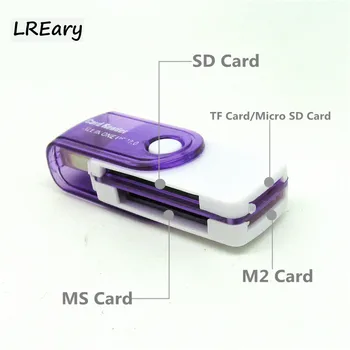 4 in 1 USB 2.0 rotatable Memory Card Reader micro sd card adapter for TF SD M2 MS Card colorful
4 in 1 USB 2.0 rotatable Memory Card Reader micro sd card adapter for TF SD M2 MS Card colorful