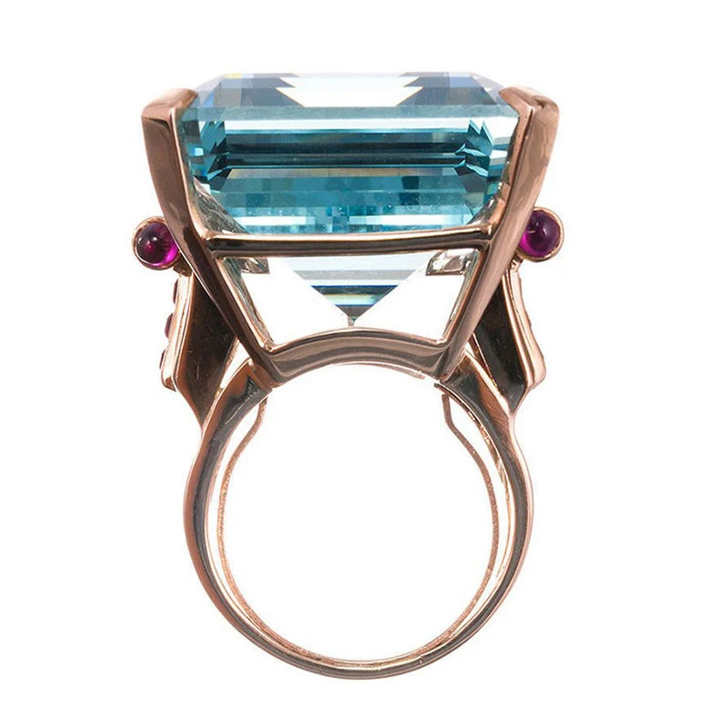 Rings Size 6 7 8 9 10 Fashion Jewelry Day Gift Fashion Ring Rose Gold Color Exquesite Blue 1PC Big CZ Cubic Zircon Stone
Rings Size 6 7 8 9 10 Fashion Jewelry Day Gift Fashion Ring Rose Gold Color Exquesite Blue 1PC Big CZ Cubic Zircon Stone