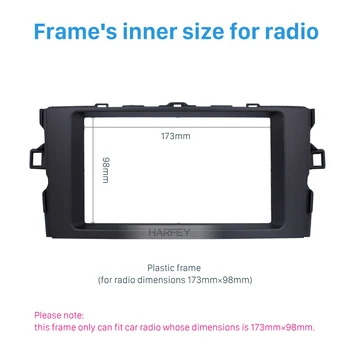 Harfey Car Radio Fascia Frame 173*98mm for Toyota Auris 2011 Install Dash Bezel Trim Kit Dash Panel Black Cover Trim 2Din
Harfey Car Radio Fascia Frame 173*98mm for Toyota Auris 2011 Install Dash Bezel Trim Kit Dash Panel Black Cover Trim 2Din