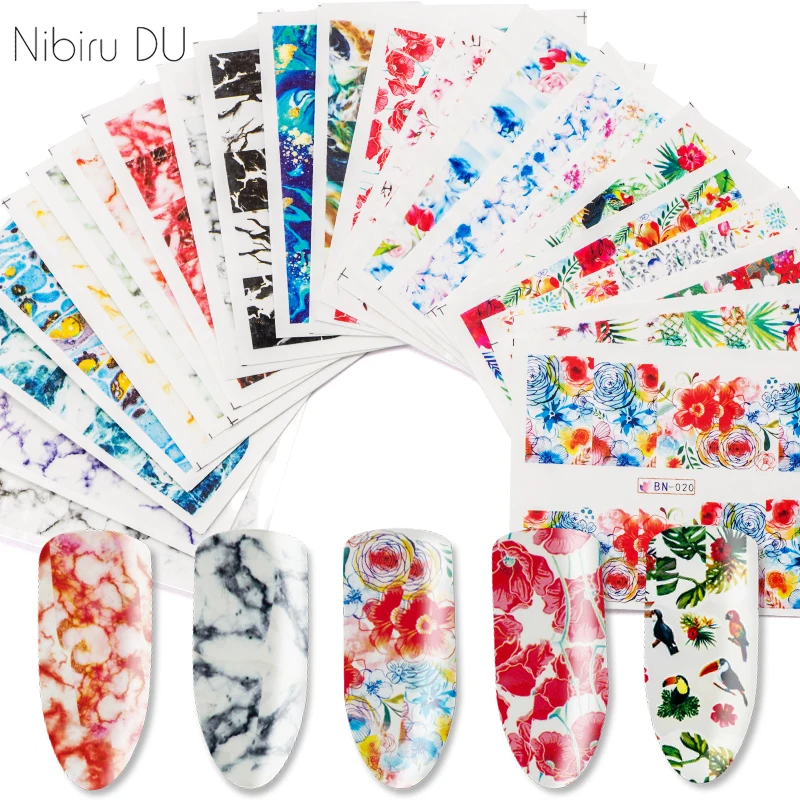 24pcs Mixed Decal Nail Water Sticker Flower Colored Clouds Slider Nail Art Decor Manicure Set
24pcs Mixed Decal Nail Water Sticker Flower Colored Clouds Slider Nail Art Decor Manicure Set