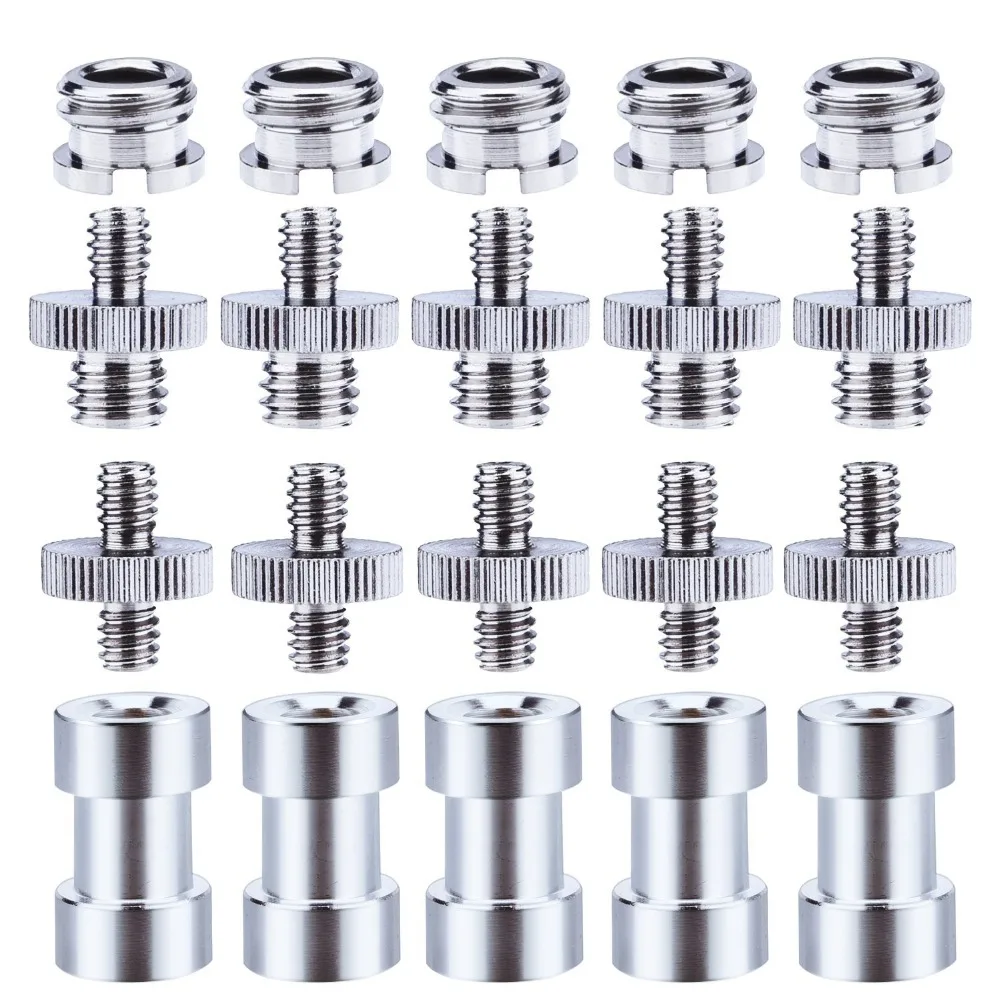 1/4 to 3/8 Screw Adapter Converter Threaded Spigot Screw Mount for Camera Tripod Monopod Ballhead Flash Light Stand Shoulder Rig 
1/4 to 3/8 Screw Adapter Converter Threaded Spigot Screw Mount for Camera Tripod Monopod Ballhead Flash Light Stand Shoulder Rig