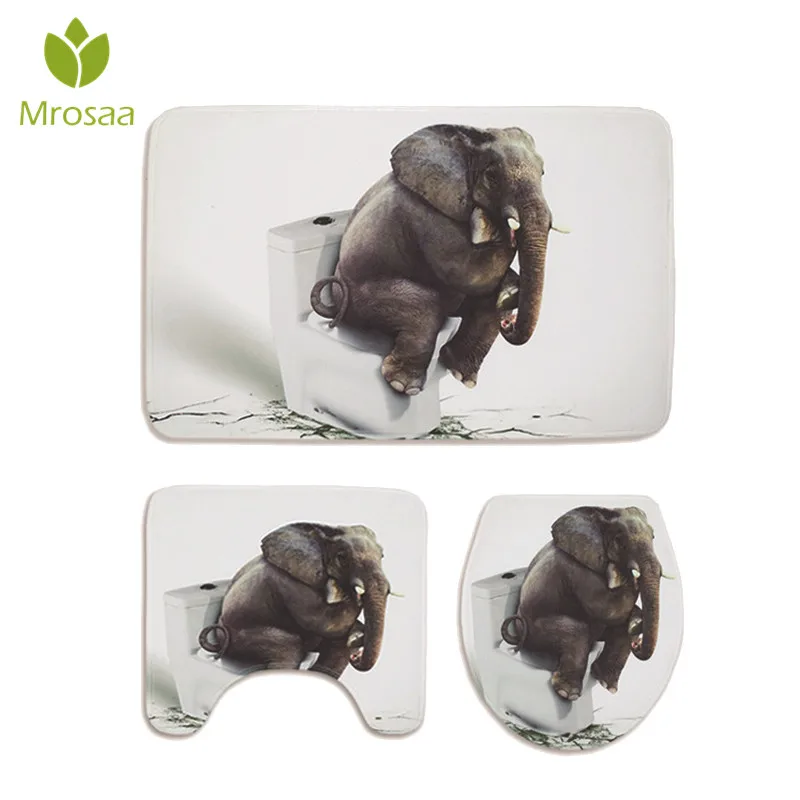 3 Pcs/Set Bathroom Mat 3D Elephant Printed Flannel Soft Non-slip Shower Rug Bath Mat Toilet Rugs Combination Bathroom Decor
3 Pcs/Set Bathroom Mat 3D Elephant Printed Flannel Soft Non-slip Shower Rug Bath Mat Toilet Rugs Combination Bathroom Decor