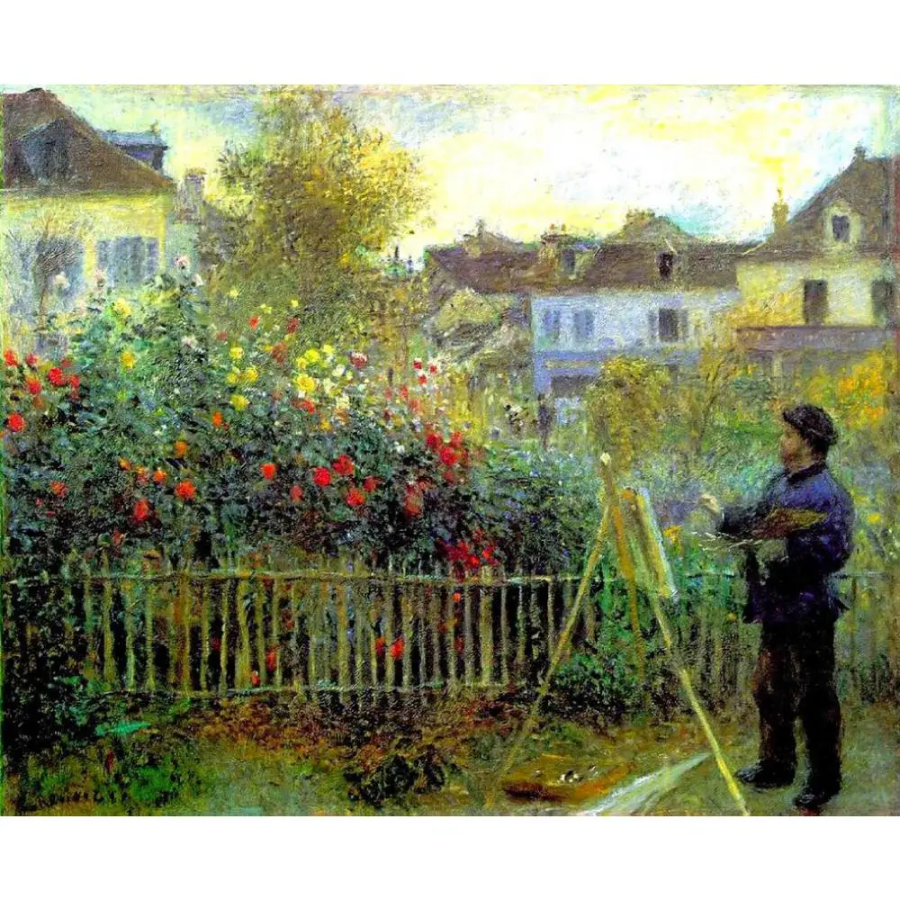 Monet painting in his garden at Argenteuil of Claude Monet art oil paintings Canvas reproduction hand-painted
Monet painting in his garden at Argenteuil of Claude Monet art oil paintings Canvas reproduction hand-painted