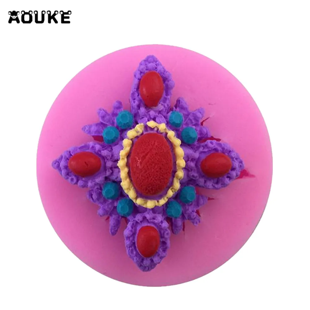 DIY Tools for Cake Decoration Retro Gems Decorative Pattern 3D Chocolate Liquid Silicone Pastry mould Pudding Soap Mold M029
DIY Tools for Cake Decoration Retro Gems Decorative Pattern 3D Chocolate Liquid Silicone Pastry mould Pudding Soap Mold M029