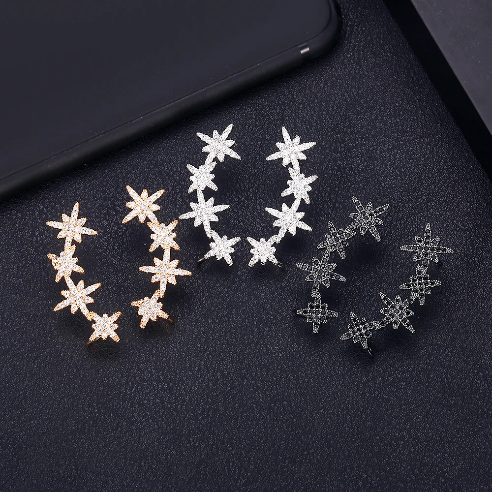 Accking trendy Geometric Star Earrings For Women Accessories Full Cubic Zirconia Earrings Jewelry pendientes mujer moda
Accking trendy Geometric Star Earrings For Women Accessories Full Cubic Zirconia Earrings Jewelry pendientes mujer moda