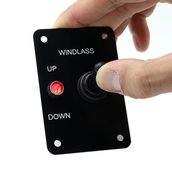 12V 15A Anchor Windlass Up/Down Rocker Switch Panel Marine Windlass ON-OFF-ON Control Panel With Red LED
12V 15A Anchor Windlass Up/Down Rocker Switch Panel Marine Windlass ON-OFF-ON Control Panel With Red LED