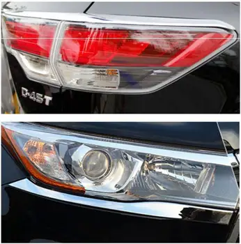 ABS Chrome Front Headlight + Rear Tail Light Lamp Cover Trim For Toyota Highlander 2015 2016 2017
ABS Chrome Front Headlight + Rear Tail Light Lamp Cover Trim For Toyota Highlander 2015 2016 2017