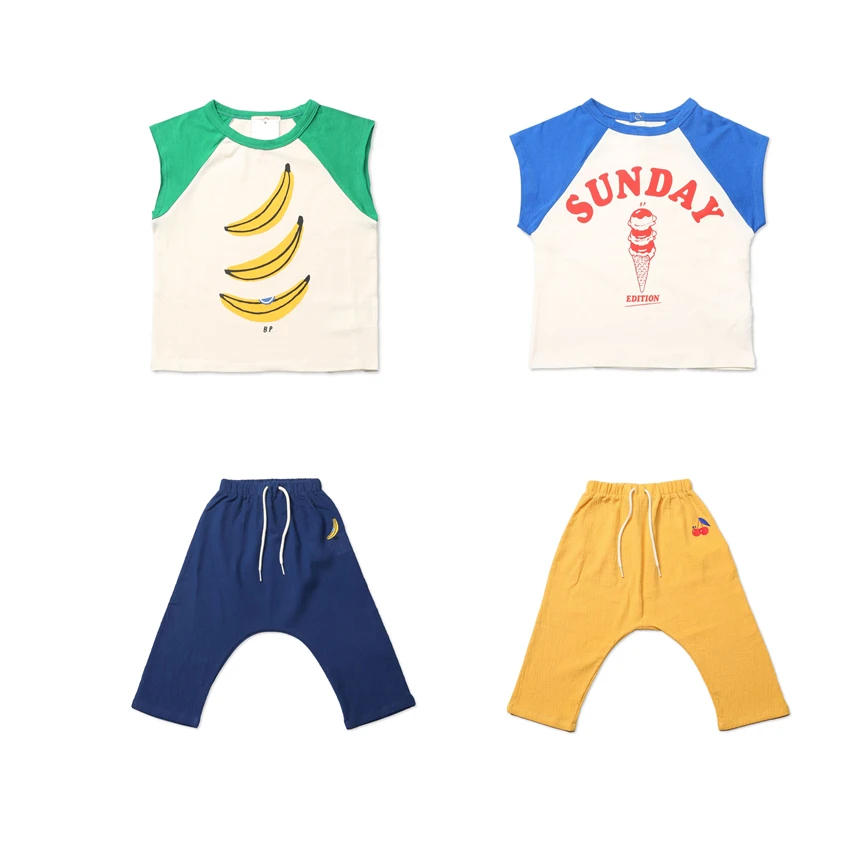 Pre Sale Bebe Summer Boys Girls T-shirt for Baby Kids Tops Tees Banana Sunday Ice Cream Raglan Wild Prevent Mosquito Trouser
Pre Sale Bebe Summer Boys Girls T-shirt for Baby Kids Tops Tees Banana Sunday Ice Cream Raglan Wild Prevent Mosquito Trouser