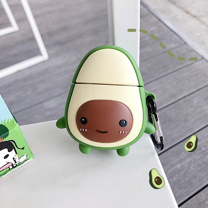 Avocado cute thick cover for AirPods wireless bluetooth earphone cartoon fruit big face Shockproof case for AirPods earbuds
Avocado cute thick cover for AirPods wireless bluetooth earphone cartoon fruit big face Shockproof case for AirPods earbuds
