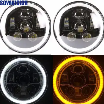 7inch Halo Headlights Kit 7" LED Headlight H4 Hi/low Auto Headlight With Angle Eye For Jeep Wrangler JK TJ Headlight Accessories
7inch Halo Headlights Kit 7" LED Headlight H4 Hi/low Auto Headlight With Angle Eye For Jeep Wrangler JK TJ Headlight Accessories