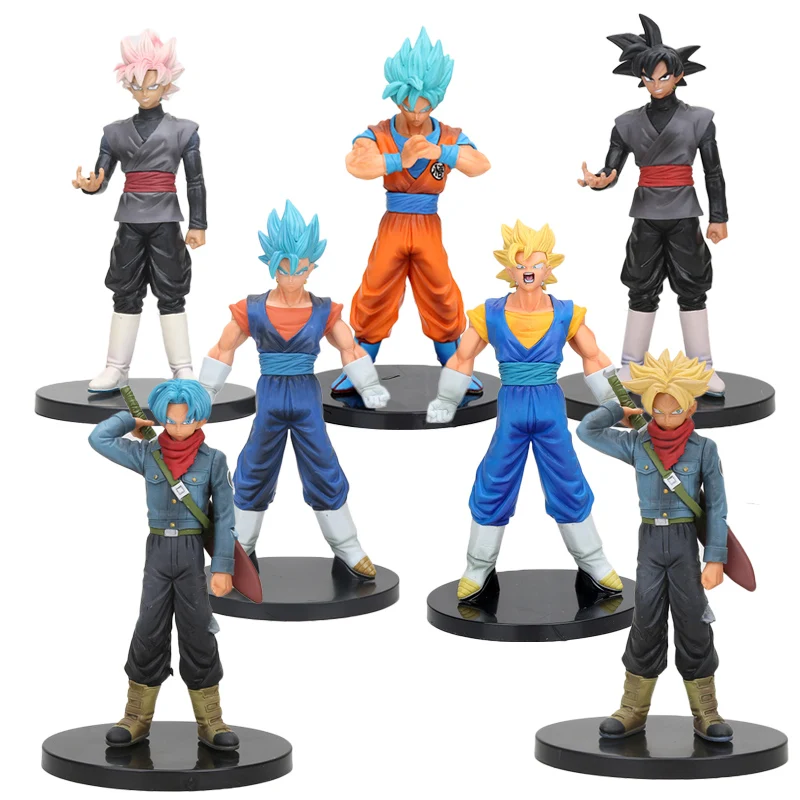 2pcs/set 18cm DXF Dragon Ball super warriors Super Saiyan trunks vegetto son goku Black Dragon Ball Z Action Figure model toy
2pcs/set 18cm DXF Dragon Ball super warriors Super Saiyan trunks vegetto son goku Black Dragon Ball Z Action Figure model toy