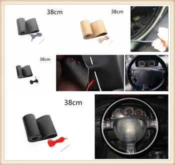 Car steering wheel cover quality leather hand sewing 38 cm for Nissan Teana X-Trail Qashqai Livina Sylphy Tiida
Car steering wheel cover quality leather hand sewing 38 cm for Nissan Teana X-Trail Qashqai Livina Sylphy Tiida