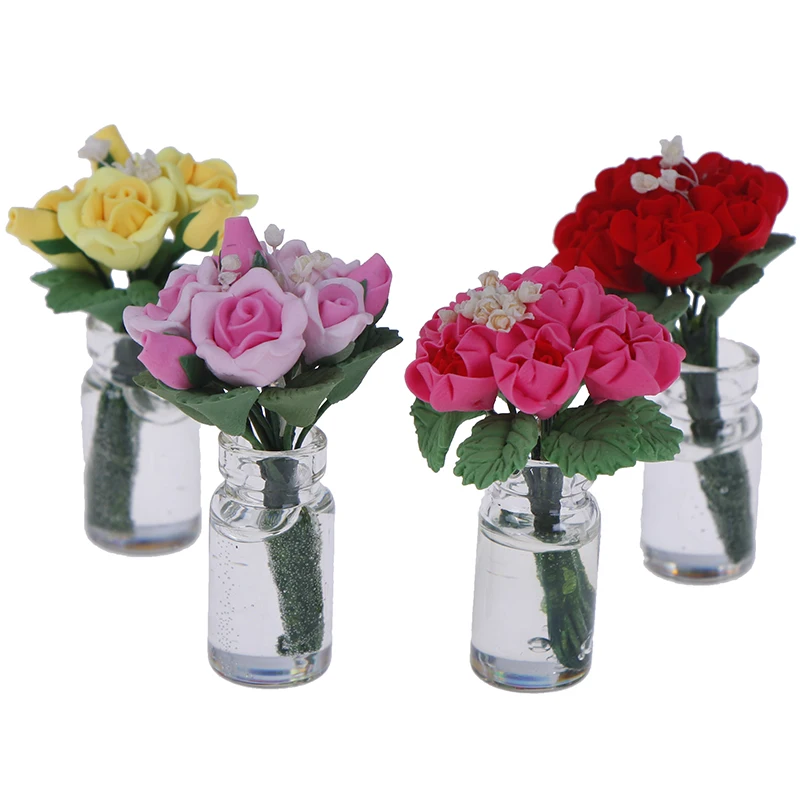 1/12 Scale Dollhouse Miniature Clay Flowers in Pot Planter for Dolls Garden Plant Living Room Doll House Decoration Toy
1/12 Scale Dollhouse Miniature Clay Flowers in Pot Planter for Dolls Garden Plant Living Room Doll House Decoration Toy