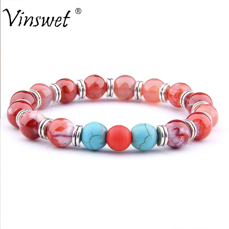 Chakra Healing Natural Stone Agates Elastic Beaded Bracelet for Women and Men Bracelets Gift Beads Jewelry Accessories
Chakra Healing Natural Stone Agates Elastic Beaded Bracelet for Women and Men Bracelets Gift Beads Jewelry Accessories